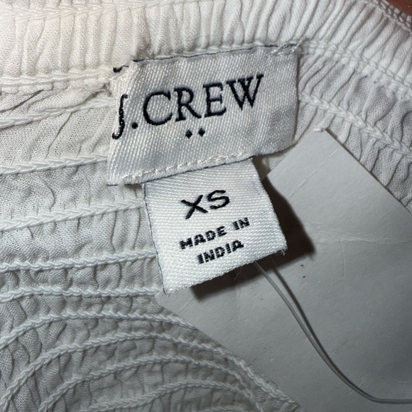 NWT J. Crew Smocked tie-shoulder tank top - Picture 5 of 11
